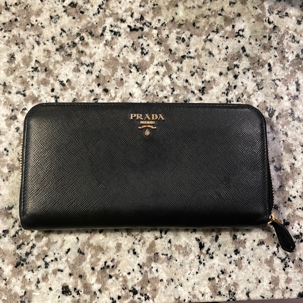 Prada Saffiano Long Wallet